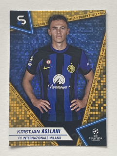 2023/24 Topps Superstars #065 Kristjan Asllani - GOLDEN PIXELS [FC Internazionale Milano]