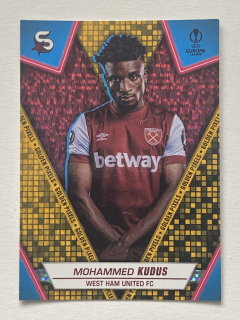 2023/24 Topps Superstars #188 Mohammed Kudus - GOLDEN PIXELS [West Ham United FC]