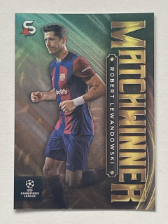 2023/24 Topps Superstars #MW-17 Robert Lewandowski - MATCHWINNER [FC Barcelona]