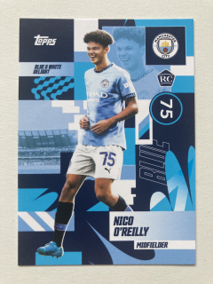 2024/25 Topps Manchester City #35 Nico O'Reilly - BLUE & WHITE DELIGHT
