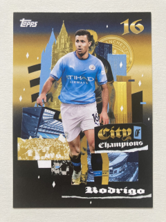 2024/25 Topps Manchester City #39 Rodrigo - CITY OF CHAMPIONS