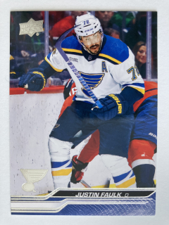 2023-24 UD Series 2 #409 Justin Faulk