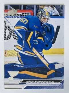 2023-24 UD Series 2 #410 Jordan Binnington