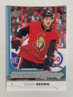 2017-18 UD Series 1 #217 Logan Brown - YOUNG GUNS