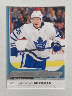2017-18 UD Series 1 #229 Andreas Borgman - YOUNG GUNS