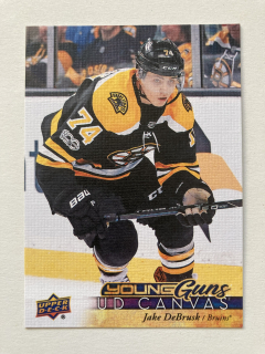 2017-18 UD Series 1 #C112 Jake DeBrusk - YOUNG GUNS UD CANVAS