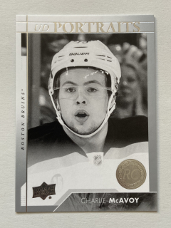 2017-18 UD Series 1 #P-059 Charlie McAvoy - ROOKIE UD PORTRAITS