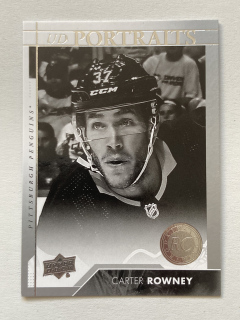 2017-18 UD Series 2 #P-080 Carter Rowney - ROOKIE UD PORTRAITS