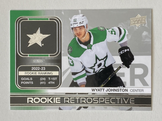2023-24 UD Series 1 #RR-7 Wyatt Johnston - ROOKIE RETROSPECTIVE
