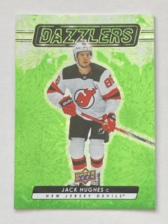 2023-24 UD Extended #DZ-137 Jack Hughes - DAZZLERS GREEN