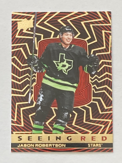 2023-24 UD Extended #SR-73 Jason Robertson - SEEING RED