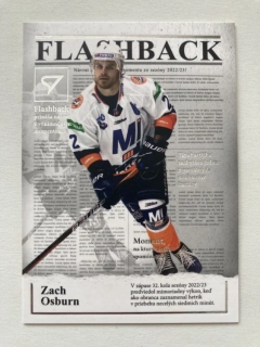 2025/26 Tipsport Liga #FB-08 Zach Osburn - FLASHBACK
