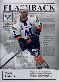 2025/26 Tipsport Liga #FB-08 Zach Osburn - FLASHBACK