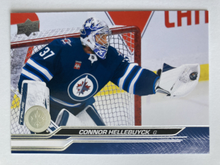 2023-24 UD Series 2 #448 Connor Hellebuyck