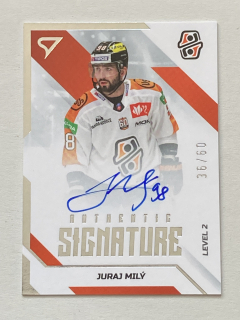 2022/23 Tipos Extraliga #SL2-MI Juraj Milý - AUTHENTIC SIGNATURE lvl2 /60