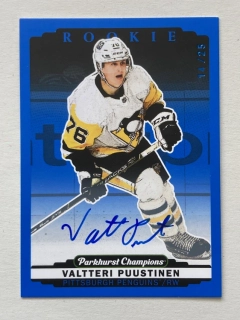 2022-23 Parkhurst Champions #299 Valtteri Puustinen - ROOKIE /25