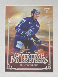 2024/25 Tipos Extraliga #OM-13 Trent Bourque - OVERTIME MUSKETEERS