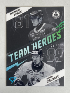 2025/26 Tipos SHL #TH-09 Miroslav Pupák / Peter Šišovský - TEAM HEROES /50