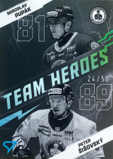 2025/26 Tipos SHL #TH-09 Miroslav Pupák / Peter Šišovský - TEAM HEROES /50