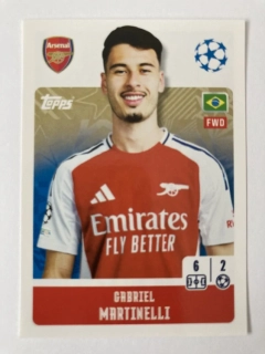 2024/25 Champions League Sticker #050 Gabriel Martinelli